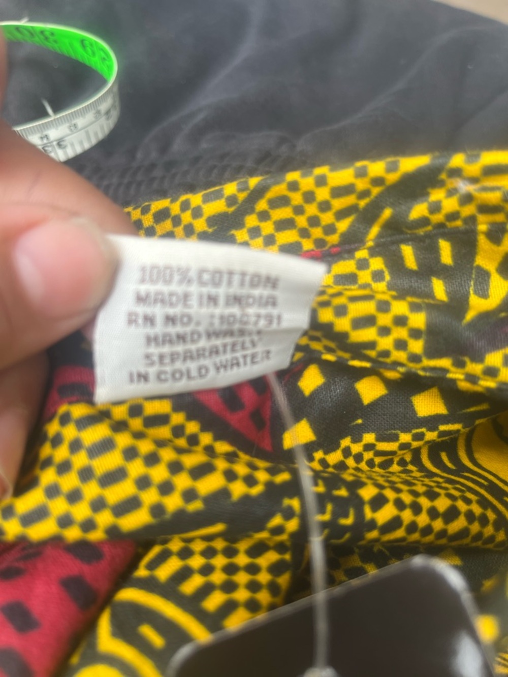 Advance Apparels Yellow & Burgundy Printed High-Low Shirt Dress - Picture 9 of 9